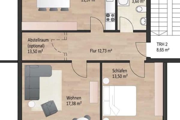 Prodej bytu 3+1 59 m², Wuppertal, Severní Porýní-Vestfálsko Prodej bytu 3+1 59 m², Wuppertal, Severní Porýní-Vestfálsko