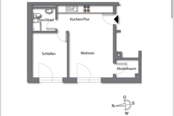 Pronájem bytu 2+1 50 m², Bismarckstraße 34, Schorndorf Pronájem bytu 2+1 50 m², Bismarckstraße 34, Schorndorf