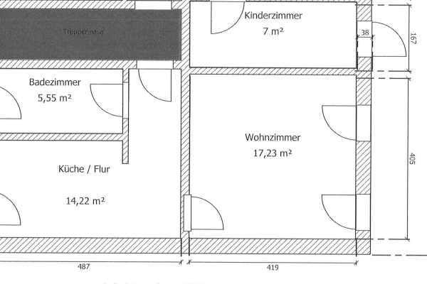 Pronájem bytu 1+kk 44 m², Große Gartenstraße 41, Brandenburg, Braniborsko Pronájem bytu 1+kk 44 m², Große Gartenstraße 41, Brandenburg, Braniborsko