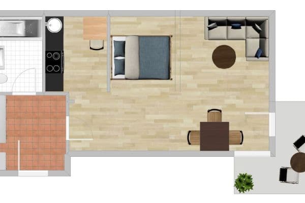 Pronájem bytu 1+1 43 m², Adlzreiterstraße 16, München, Bavorsko Pronájem bytu 1+1 43 m², Adlzreiterstraße 16, München, Bavorsko