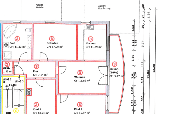 Prodej bytu 4+1 101 m², Gießen Prodej bytu 4+1 101 m², Gießen