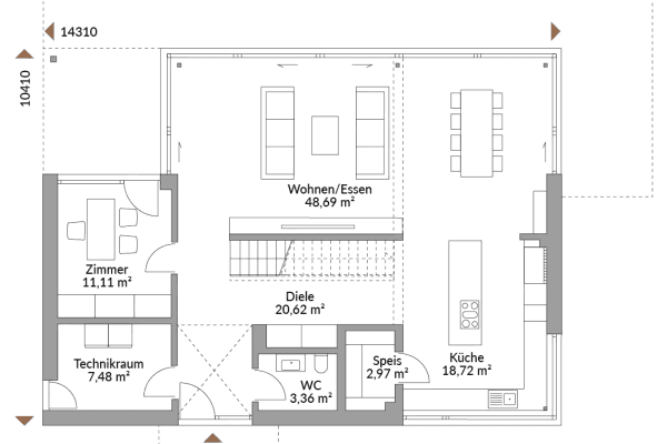 Prodej domu 228 m², pozemek 1 m², HÜGELLAND SONNIGES GRUNDSTÜCK EXKLUSIV NUR FÜR DANWOOD-HAUSBAU, Kohldorf, Štýrsko Prodej domu 228 m², pozemek 1 m², HÜGELLAND SONNIGES GRUNDSTÜCK EXKLUSIV NUR FÜR DANWOOD-HAUSBAU, Kohldorf, Štýrsko