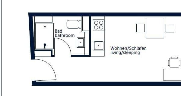 Prodej bytu 1+1 24 m², Löwenberger Straße 1, Berlin, Berlín Prodej bytu 1+1 24 m², Löwenberger Straße 1, Berlin, Berlín