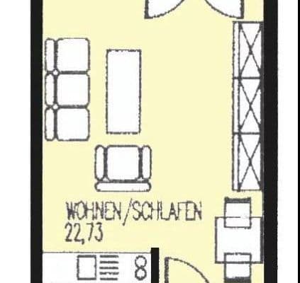 Pronájem bytu 1+1 30 m², Marconistr. 10, Augsburg, Bavorsko Pronájem bytu 1+1 30 m², Marconistr. 10, Augsburg, Bavorsko
