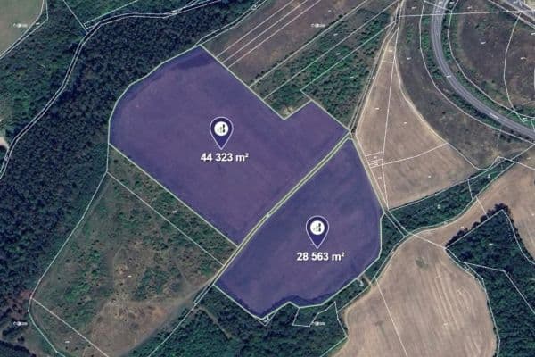 Prodej pozemku 72.886 m², Prodej pozemku 72.886 m²,