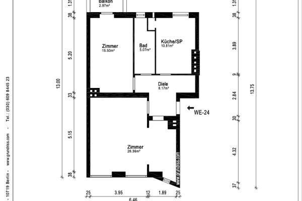 Prodej bytu 2+kk 69 m², Berlin, Berlín Prodej bytu 2+kk 69 m², Berlin, Berlín