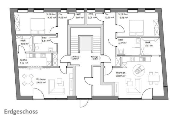 Pronájem bytu 2+1 75 m², Abdena Str. 2, Emden, Dolní Sasko Pronájem bytu 2+1 75 m², Abdena Str. 2, Emden, Dolní Sasko