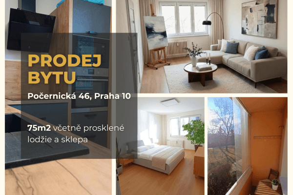 Prodej bytu 3+1 75 m², Počernická, Praha Prodej bytu 3+1 75 m², Počernická, Praha