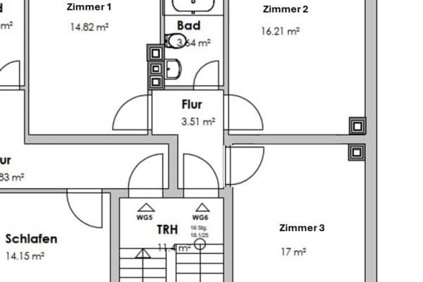 Pronájem bytu 3+1 56 m², Nordstrasse 42, Velbert Pronájem bytu 3+1 56 m², Nordstrasse 42, Velbert
