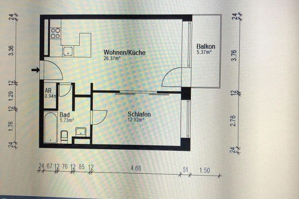 Pronájem bytu 2+1 42 m², Erich-Weinertstr. 139a, Berlin, Berlín Pronájem bytu 2+1 42 m², Erich-Weinertstr. 139a, Berlin, Berlín