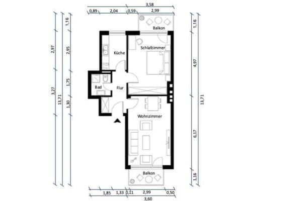 Prodej bytu 2+1 58 m², Hamburg, Hamburg Prodej bytu 2+1 58 m², Hamburg, Hamburg
