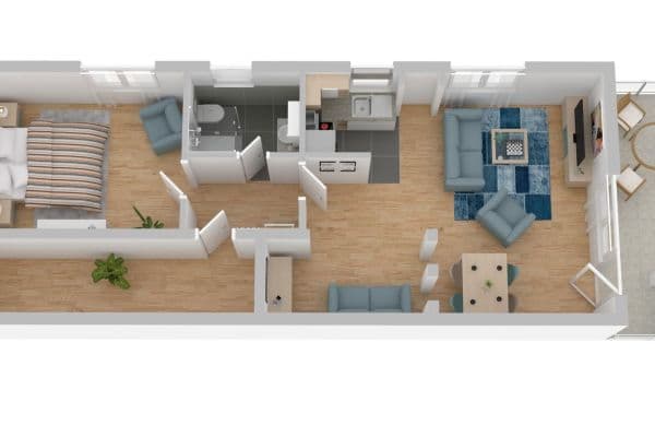 Pronájem bytu 2+1 67 m², Meersburg Pronájem bytu 2+1 67 m², Meersburg