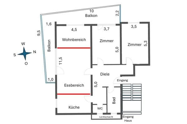 Prodej bytu 3+kk 116 m², Waldenbuch Prodej bytu 3+kk 116 m², Waldenbuch