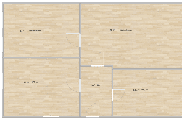 Pronájem bytu 2+1 52 m², Bönen Pronájem bytu 2+1 52 m², Bönen