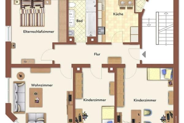 Pronájem bytu 4+1 104 m², Paulstr. 14, Speyer Pronájem bytu 4+1 104 m², Paulstr. 14, Speyer