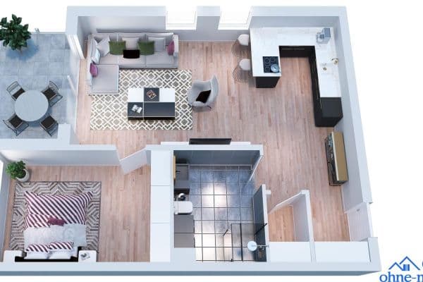 Pronájem bytu 2+1 75 m², Frankfurter Straße 17, Biebergemünd Pronájem bytu 2+1 75 m², Frankfurter Straße 17, Biebergemünd