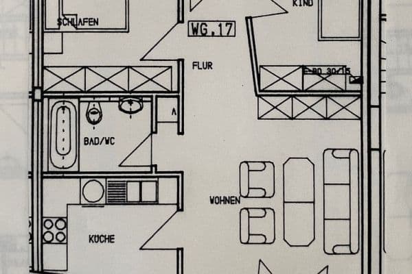 Pronájem bytu 3+1 65 m², Untere Augasse 39, Pforzheim Pronájem bytu 3+1 65 m², Untere Augasse 39, Pforzheim