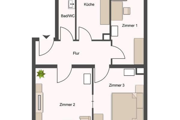 Prodej bytu 3+1 62 m², Okenstr. 18, Nürnberg, Bavorsko Prodej bytu 3+1 62 m², Okenstr. 18, Nürnberg, Bavorsko