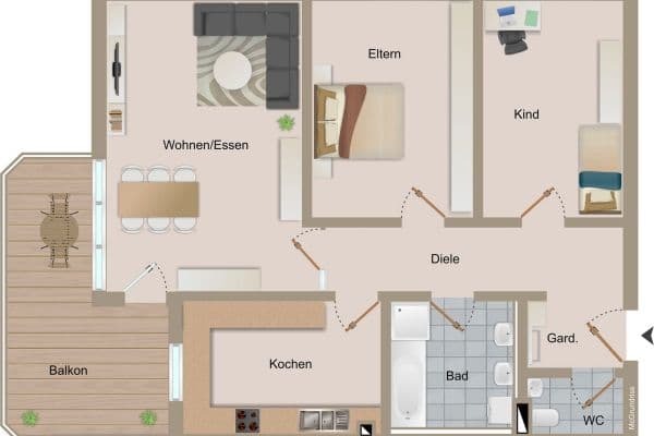 Pronájem bytu 3+1 89 m², Liebenzellerstr. 35, Schömberg Pronájem bytu 3+1 89 m², Liebenzellerstr. 35, Schömberg