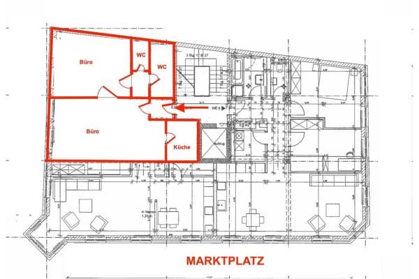 Pronájem kanceláře 60 m², Am Markt 2, Schwerin, Mecklenburg-Vorpommern Pronájem kanceláře 60 m², Am Markt 2, Schwerin, Mecklenburg-Vorpommern