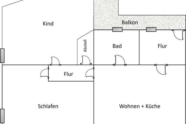 Pronájem bytu 3+1 79 m², Bergstraße 56, Apolda, Durynsko Pronájem bytu 3+1 79 m², Bergstraße 56, Apolda, Durynsko