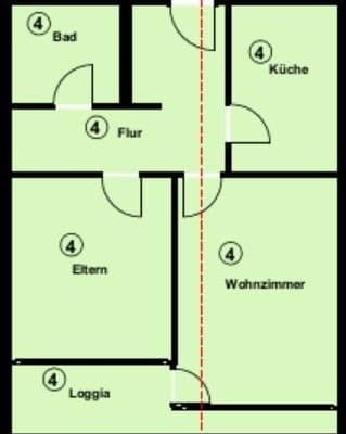Pronájem bytu 2+1 62 m², Siemensstraße 39, Bamberg, Bavorsko Pronájem bytu 2+1 62 m², Siemensstraße 39, Bamberg, Bavorsko