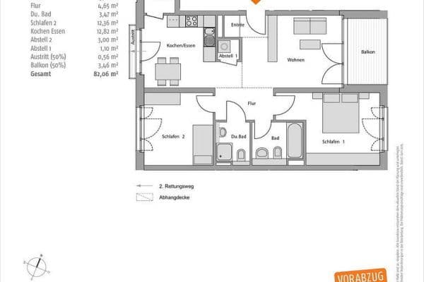 Prodej bytu 3+1 83 m², Regattastr. 35, Berlin, Berlín Prodej bytu 3+1 83 m², Regattastr. 35, Berlin, Berlín