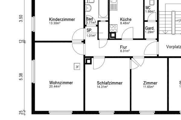 Pronájem bytu 4+1 85 m², Freihofstrasse 89, Göppingen Pronájem bytu 4+1 85 m², Freihofstrasse 89, Göppingen