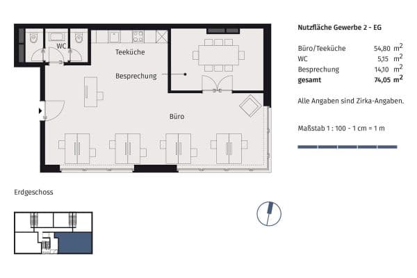 Pronájem kanceláře 75 m², Richard-Tauber-Straße 3, München, Bavorsko Pronájem kanceláře 75 m², Richard-Tauber-Straße 3, München, Bavorsko