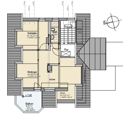 Prodej bytu 3+1 56 m², Friedrich-Pieper-Str. 6, Detmold, Severní Porýní-Vestfálsko Prodej bytu 3+1 56 m², Friedrich-Pieper-Str. 6, Detmold, Severní Porýní-Vestfálsko