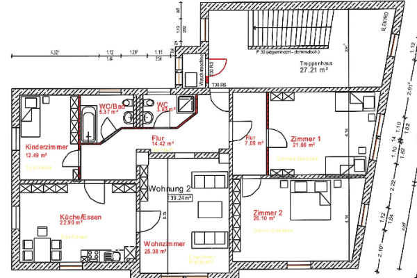 Pronájem bytu 4+1 140 m², Wilhelm-Stolle-Platz 1, Cvikov, Sasko Pronájem bytu 4+1 140 m², Wilhelm-Stolle-Platz 1, Cvikov, Sasko