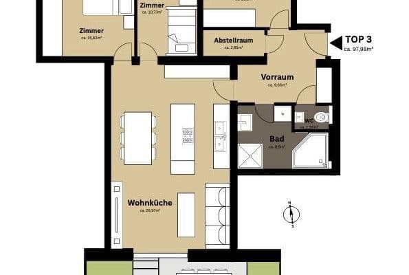 Pronájem bytu 4+1 98 m², St.Pölten, Dolní Rakousko Pronájem bytu 4+1 98 m², St.Pölten, Dolní Rakousko