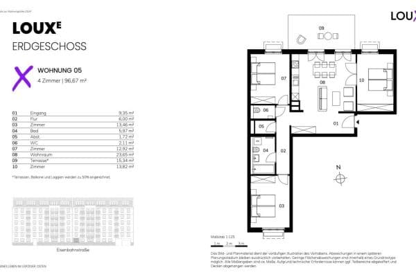 Pronájem bytu 4+1 97 m², Eisenbahnstraße 131a, Leipzig, Sasko Pronájem bytu 4+1 97 m², Eisenbahnstraße 131a, Leipzig, Sasko