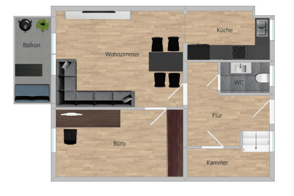 Prodej bytu 3+kk 85 m², Bahnhofstr. 7A, Neufahrn b.Freising, Bavorsko Prodej bytu 3+kk 85 m², Bahnhofstr. 7A, Neufahrn b.Freising, Bavorsko