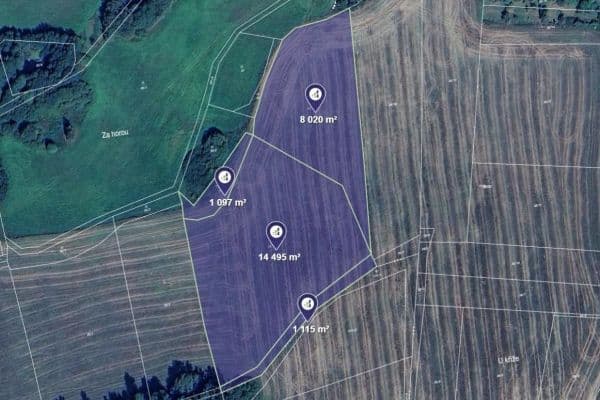 Prodej pozemku 24.727 m², Životice Prodej pozemku 24.727 m², Životice