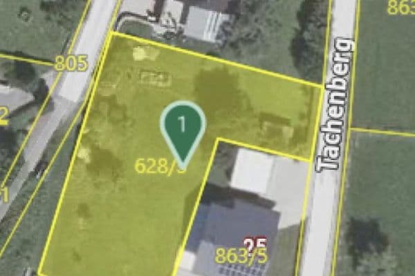 Prodej pozemku 1.123 m², Tachenberg, Aigen, Štýrsko Prodej pozemku 1.123 m², Tachenberg, Aigen, Štýrsko