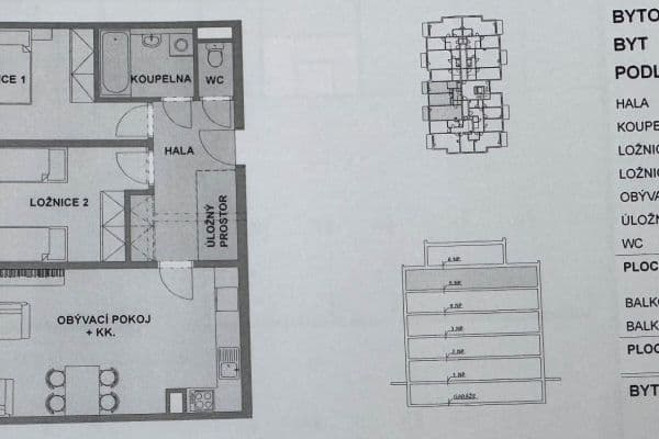Pronájem bytu 3+kk 75 m², Marie Podvalové, Praha Pronájem bytu 3+kk 75 m², Marie Podvalové, Praha
