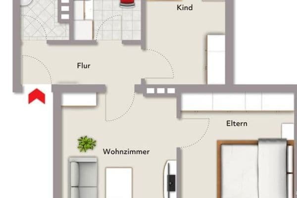 Pronájem bytu 3+1 58 m², Babenhauser Str. 43, Bielefeld, Severní Porýní-Vestfálsko Pronájem bytu 3+1 58 m², Babenhauser Str. 43, Bielefeld, Severní Porýní-Vestfálsko