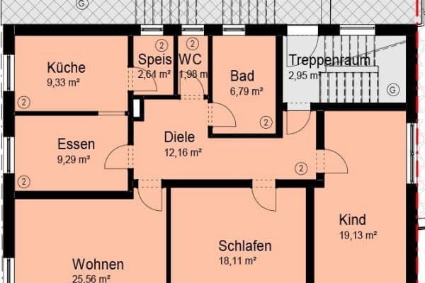 Prodej bytu 4+1 111 m², Burgauer Straße 18, Krumbach Prodej bytu 4+1 111 m², Burgauer Straße 18, Krumbach
