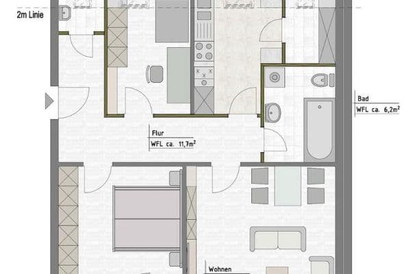 Prodej bytu 3+1 85 m², Amelinghausen Prodej bytu 3+1 85 m², Amelinghausen