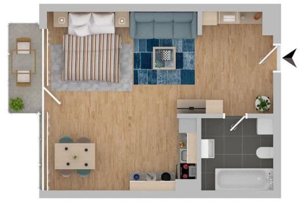 Pronájem bytu 1+1 45 m², Böckingstraße 57, Köln, Severní Porýní-Vestfálsko Pronájem bytu 1+1 45 m², Böckingstraße 57, Köln, Severní Porýní-Vestfálsko