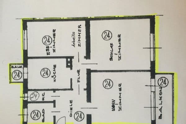 Pronájem bytu 3+1 86 m², Ca, Mannheim, Bádensko-Württembersko Pronájem bytu 3+1 86 m², Ca, Mannheim, Bádensko-Württembersko