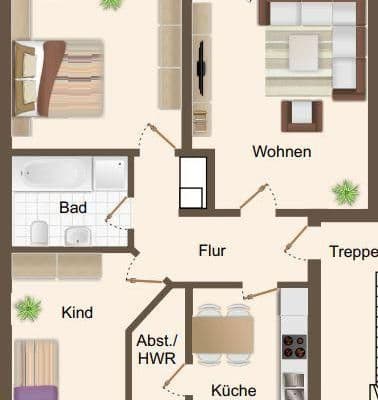 Pronájem bytu 3+1 76 m², Von Braunstraße 8, Diepholz, Dolní Sasko Pronájem bytu 3+1 76 m², Von Braunstraße 8, Diepholz, Dolní Sasko