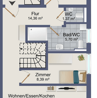 Prodej bytu 5+kk 104 m², Gäustraße 24, Rottenburg am Neckar, Bádensko-Württembersko Prodej bytu 5+kk 104 m², Gäustraße 24, Rottenburg am Neckar, Bádensko-Württembersko