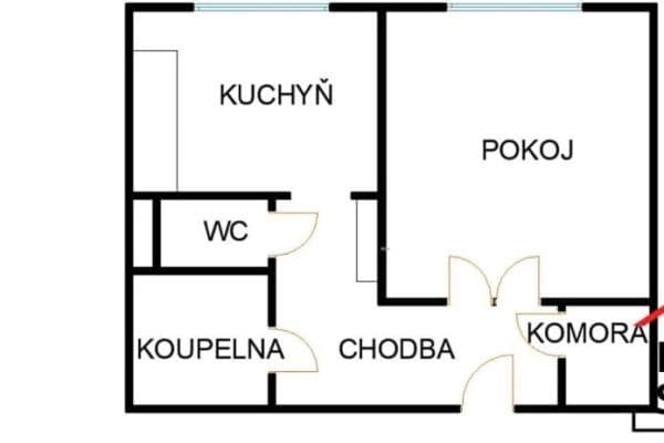 Pronájem bytu 1+1 39 m², Fojtská, Ostrava Pronájem bytu 1+1 39 m², Fojtská, Ostrava