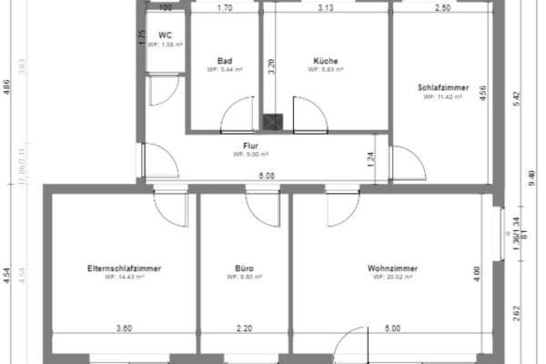 Pronájem bytu 4+1 80 m², Bahnhofstraße 42, Elchingen Pronájem bytu 4+1 80 m², Bahnhofstraße 42, Elchingen