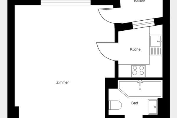 Prodej bytu 1+1 32 m², Holsteinische str 60, Berlin, Berlín Prodej bytu 1+1 32 m², Holsteinische str 60, Berlin, Berlín