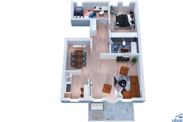 Pronájem bytu 2+1 64 m², Königswinter Pronájem bytu 2+1 64 m², Königswinter