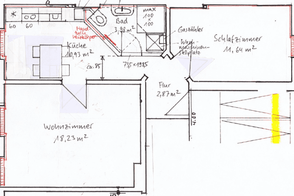 Pronájem bytu 2+1 46 m², Walramstraße 2, Wiesbaden, Hessen Pronájem bytu 2+1 46 m², Walramstraße 2, Wiesbaden, Hessen