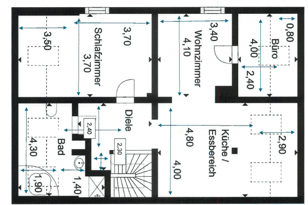 Pronájem bytu 3+kk 110 m², Blumenthalstraße 5, Pforzheim Pronájem bytu 3+kk 110 m², Blumenthalstraße 5, Pforzheim